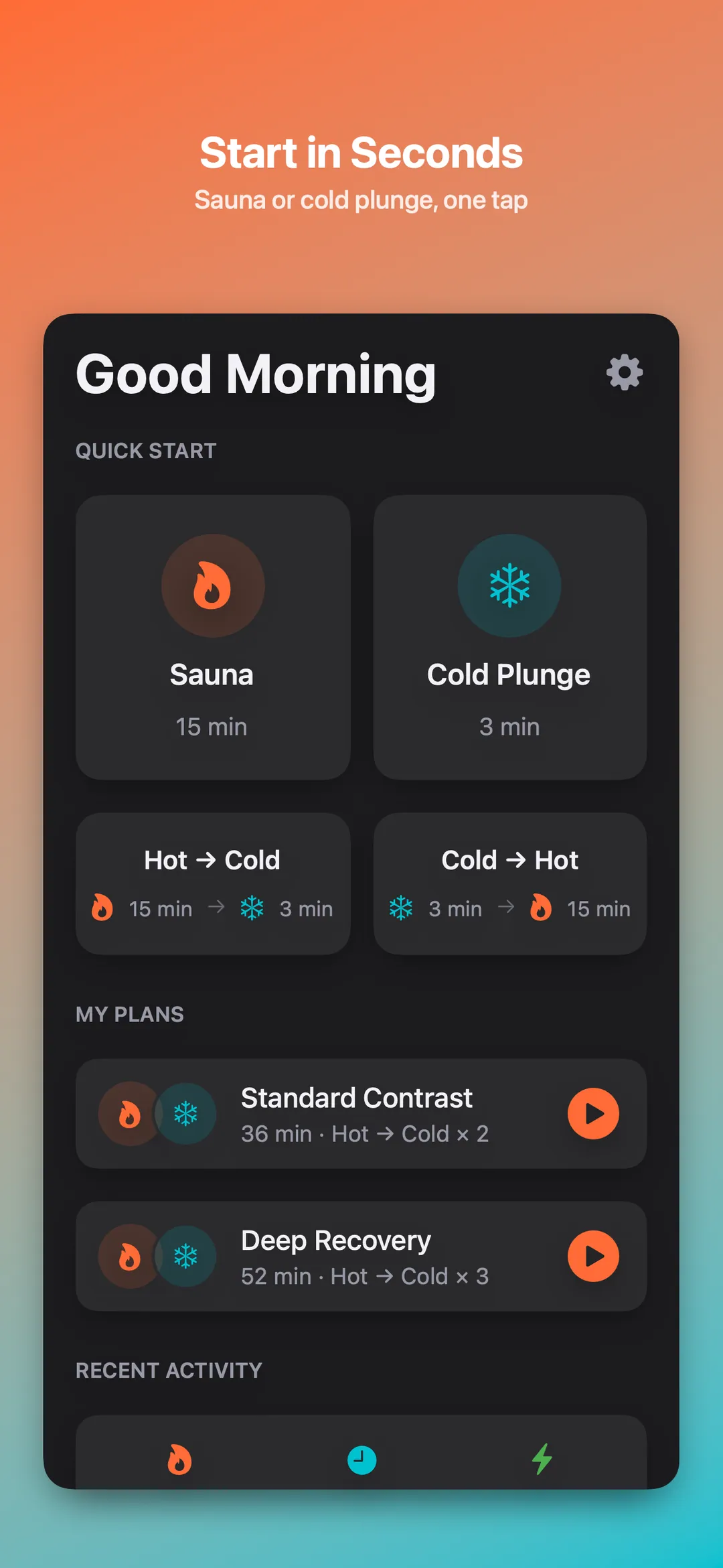 Contrast home screen