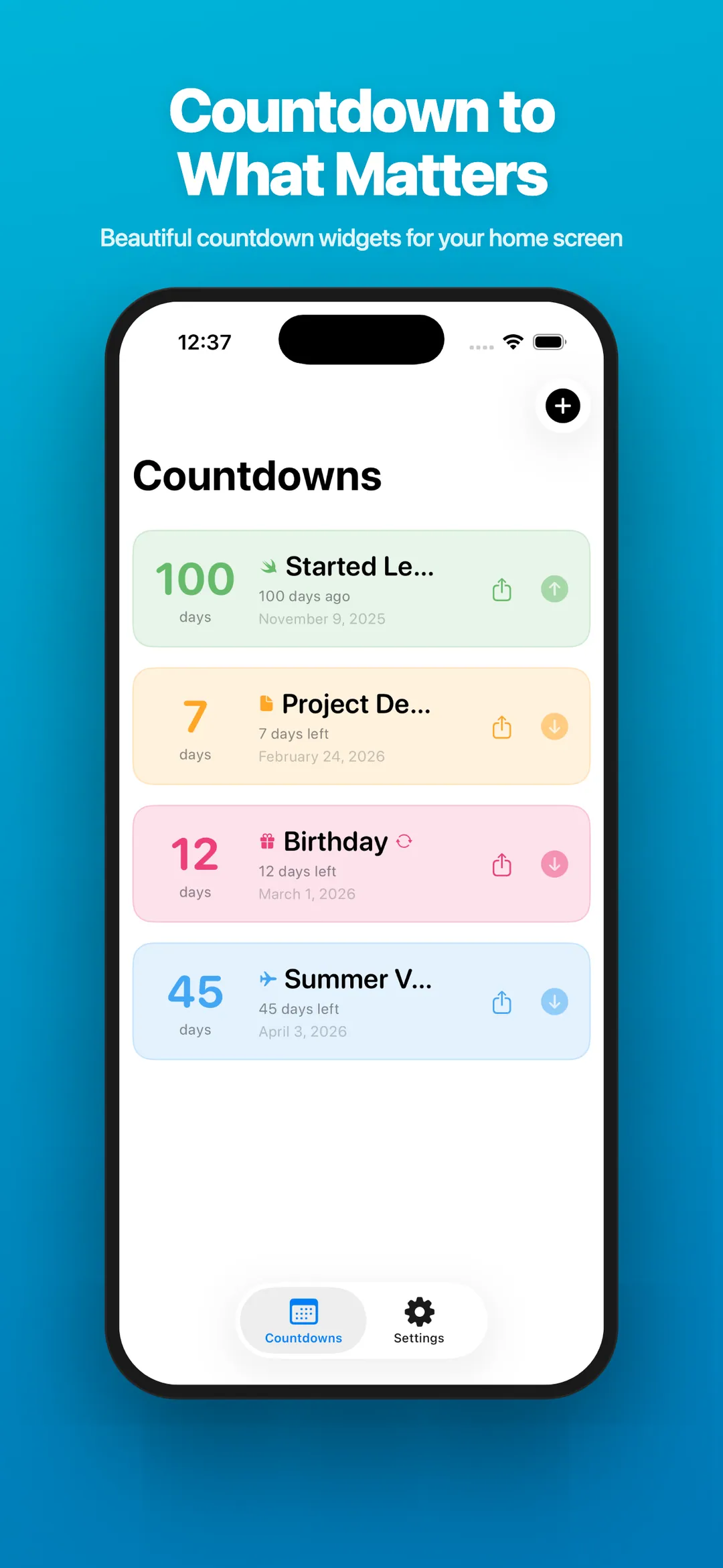 Count Easy — Countdown to What Matters