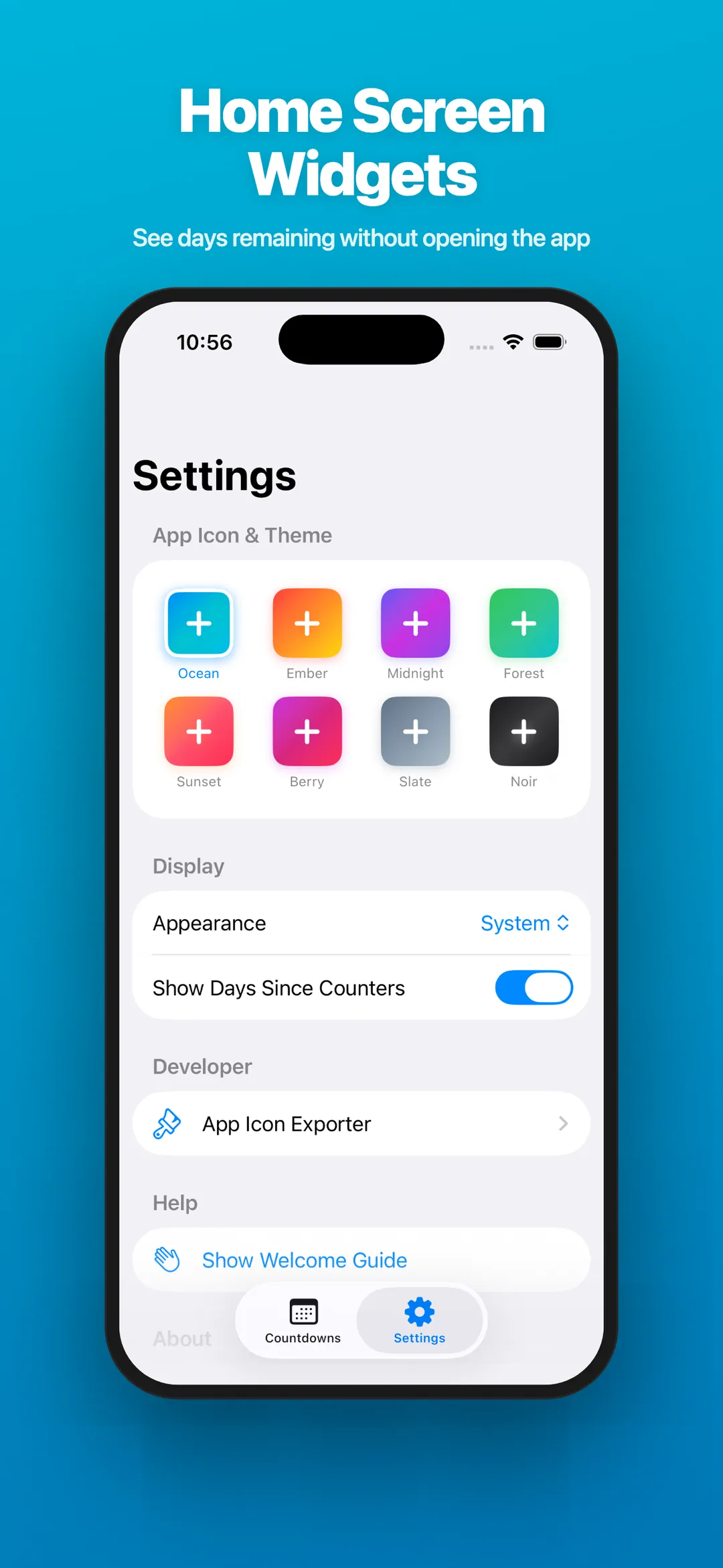 Count Easy — Home Screen Widgets