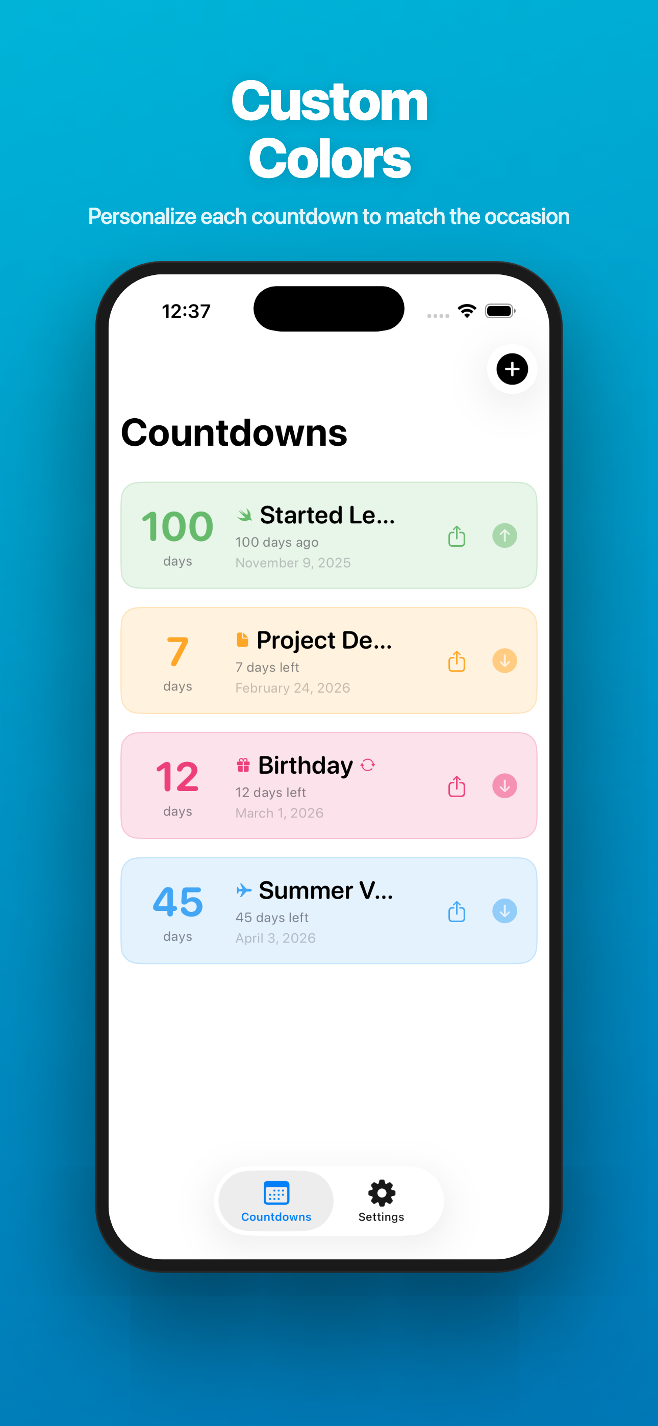 Count Easy — Custom Colors