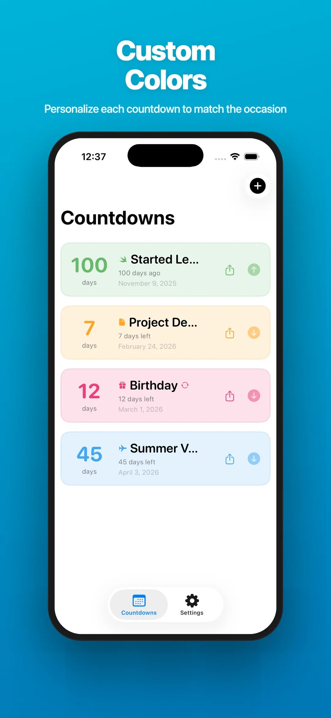 Count Easy — Custom Colors
