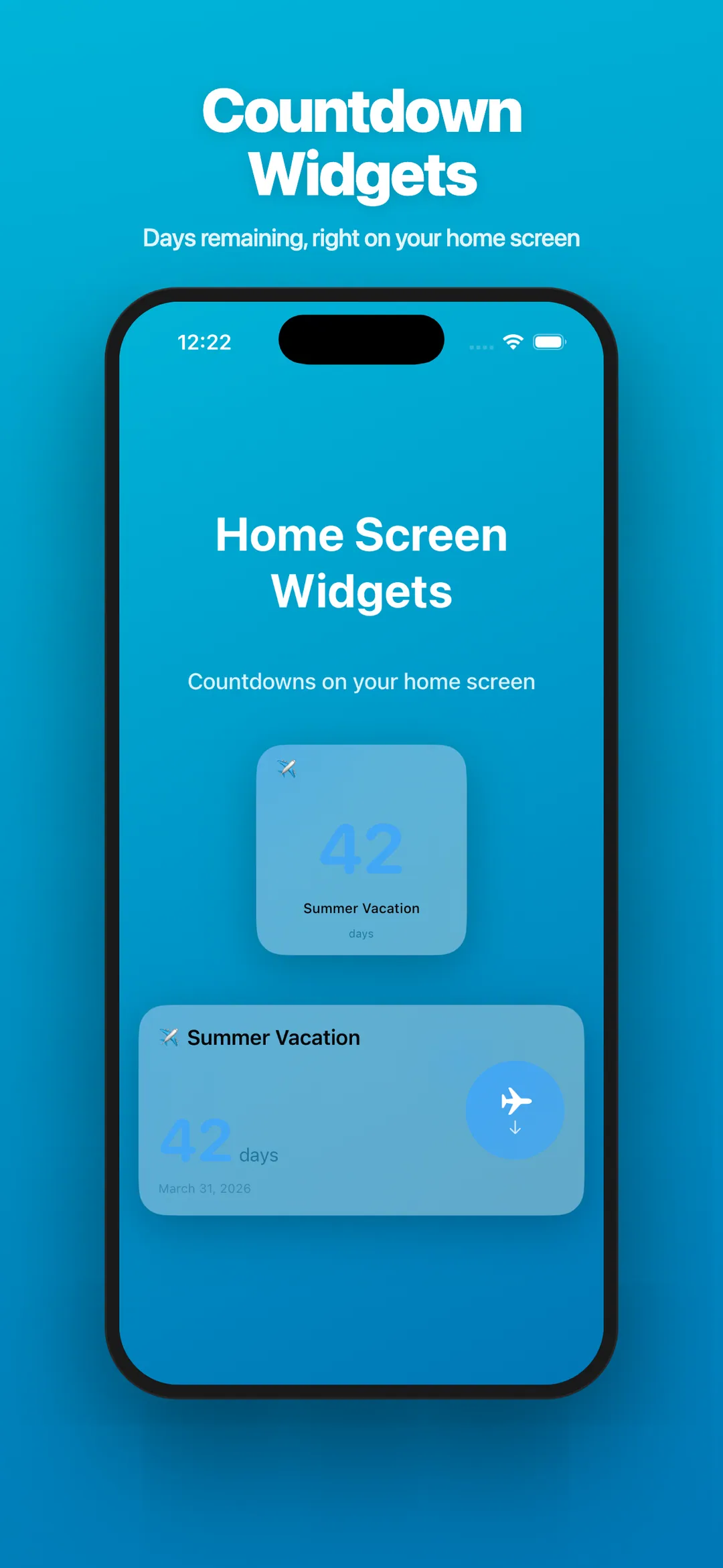 Count Easy — Home Screen Widget