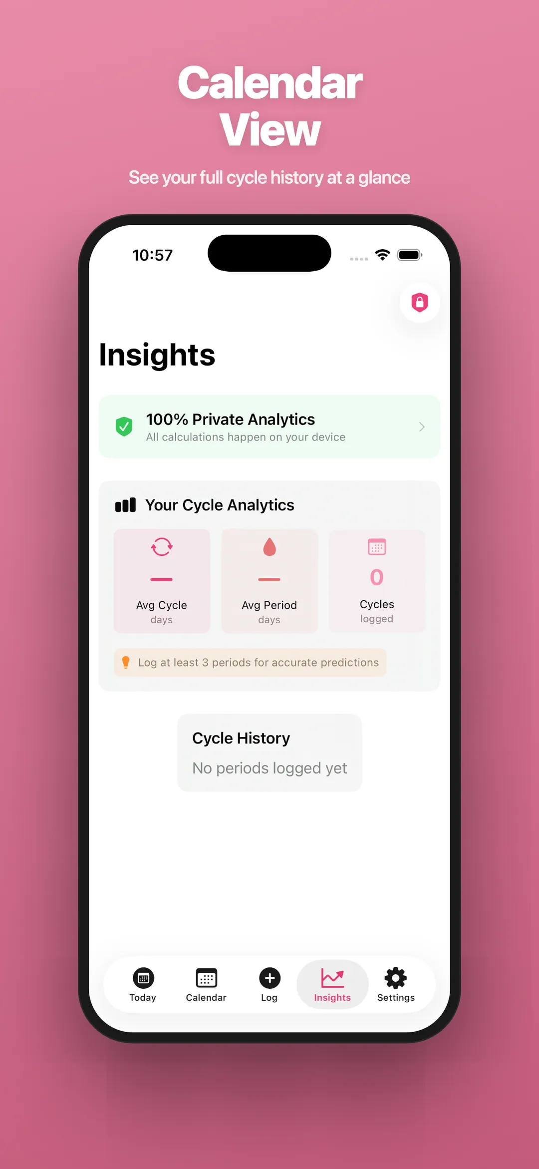 Cycle Easy — Calendar View