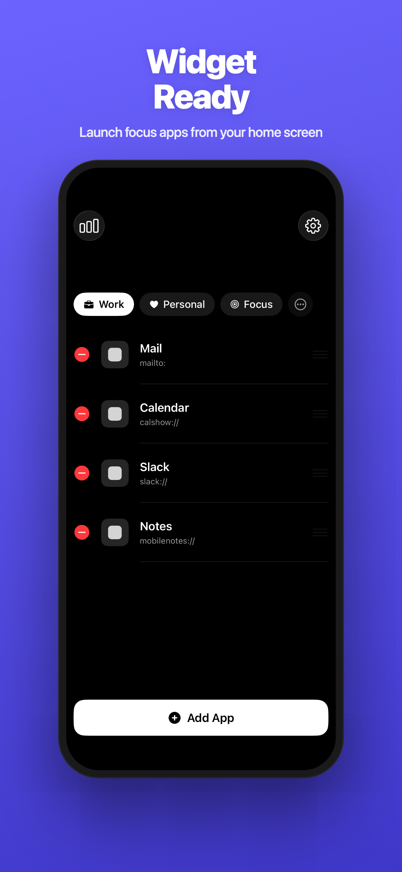 Focus Easy — Widget Ready