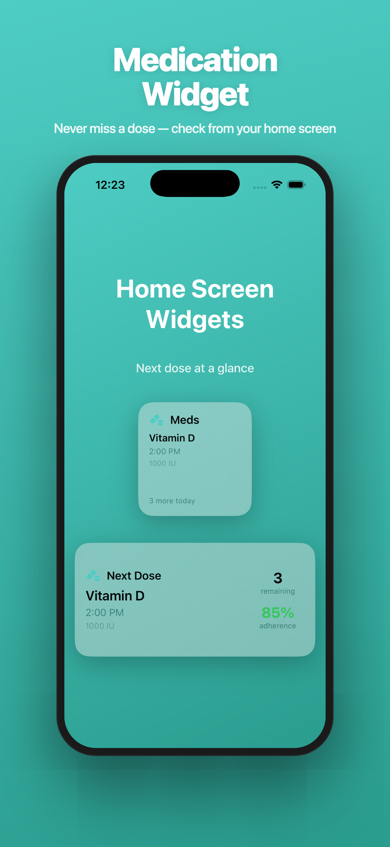 Meds Easy — Home Screen Widget