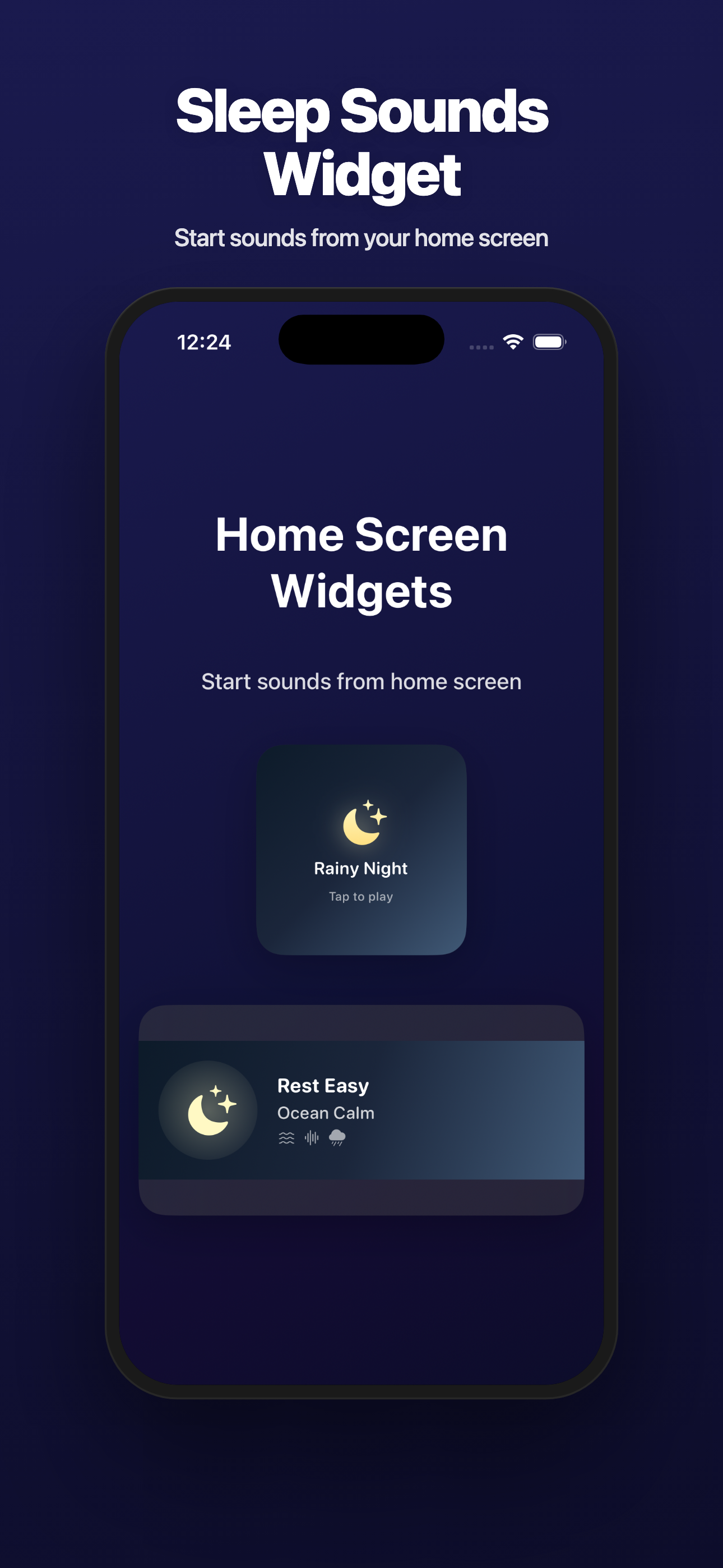 Rest Easy — Home Screen Widget