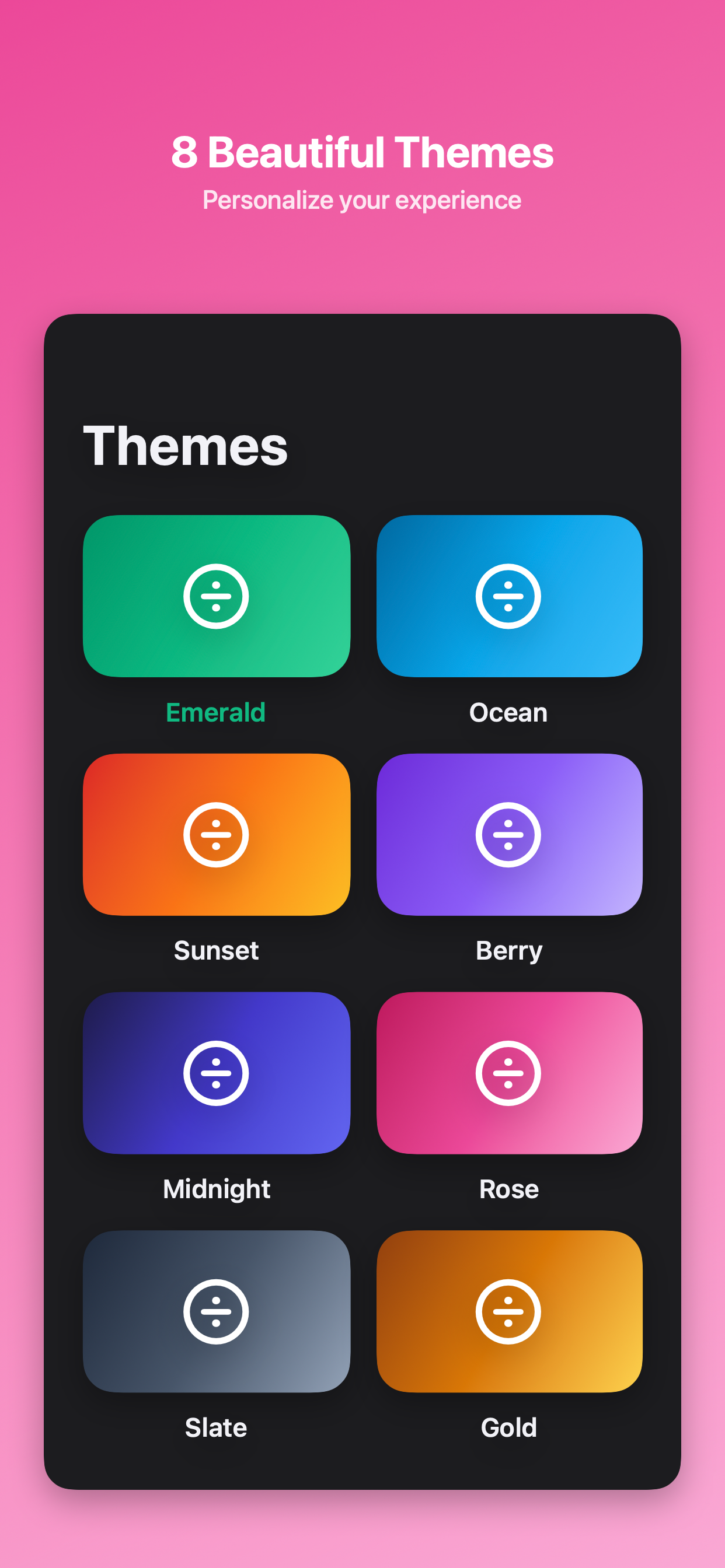 Theme options