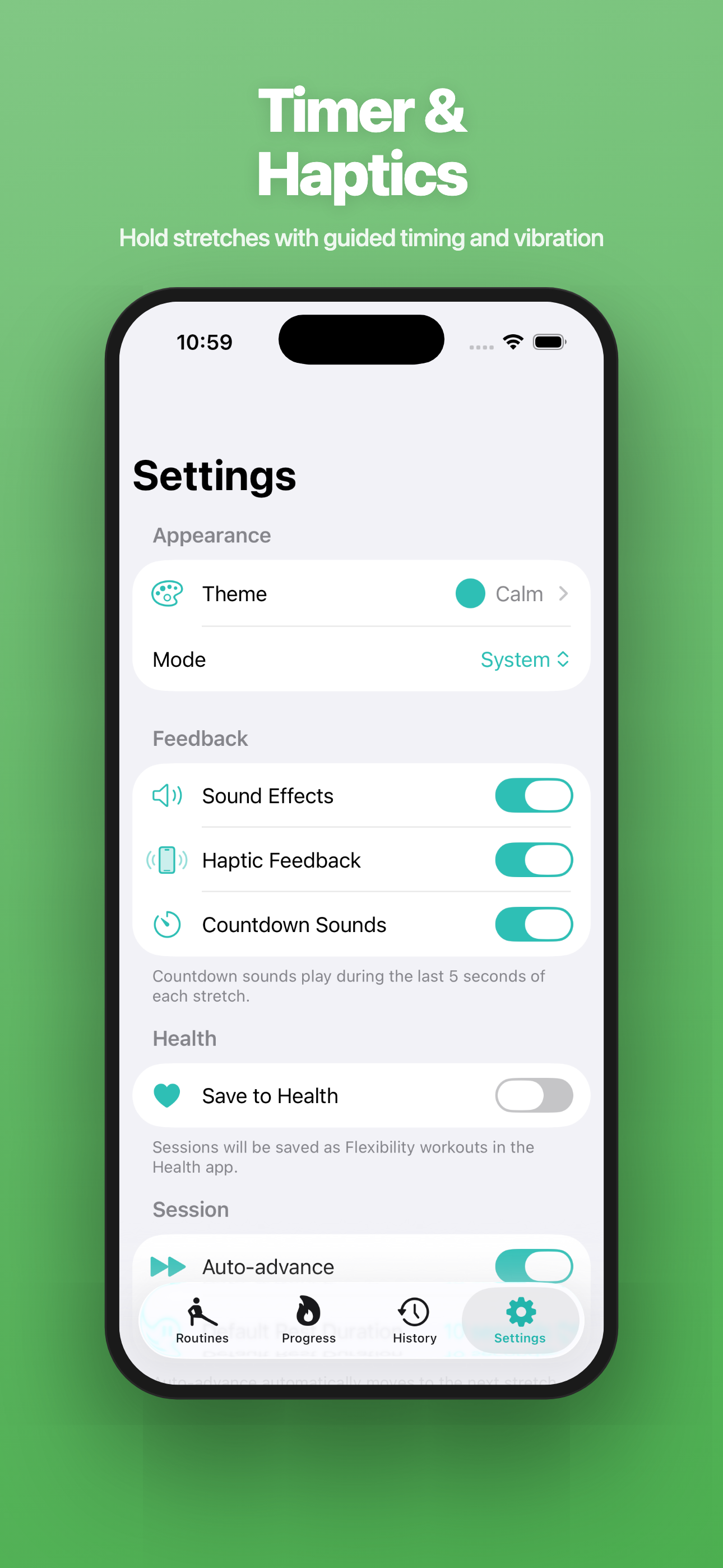 Stretch Easy — Custom Routines
