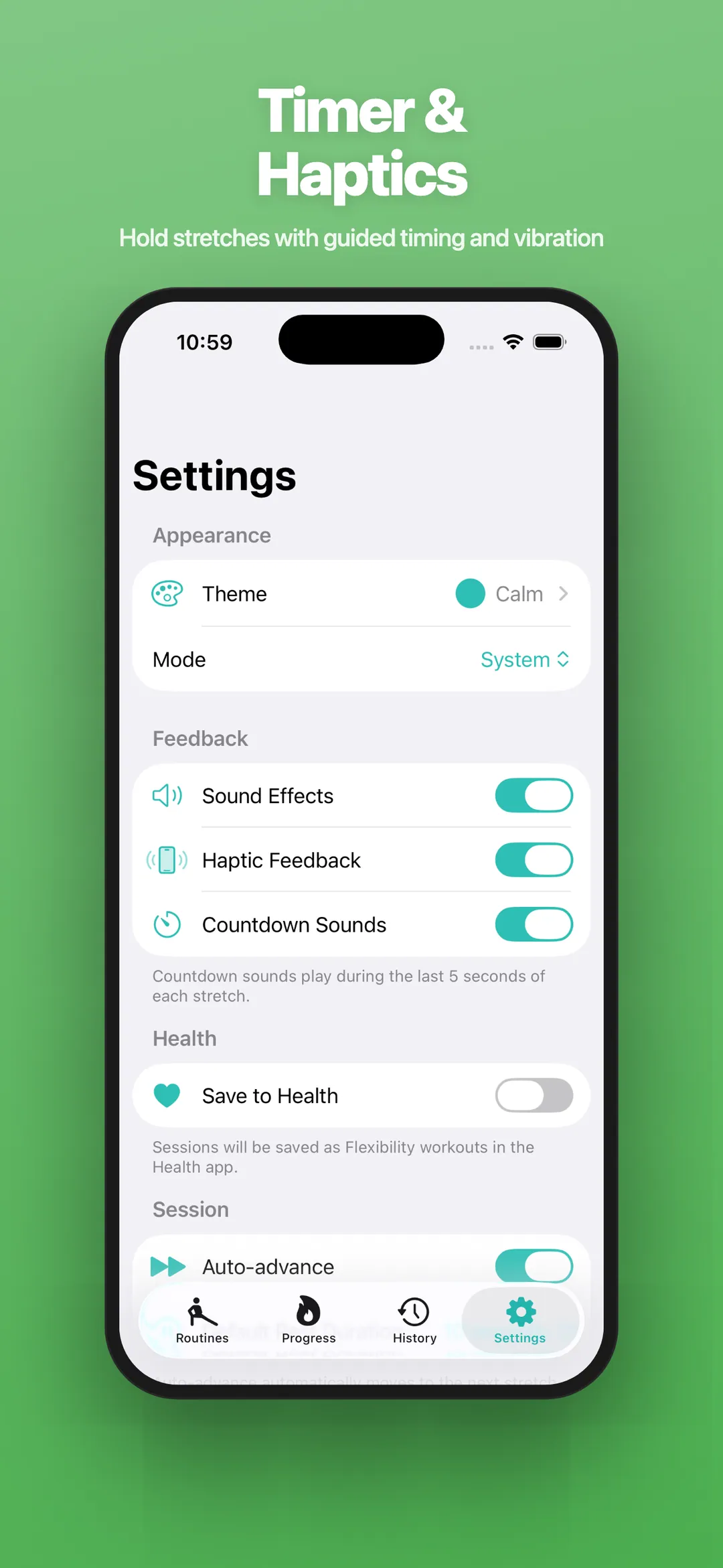Stretch Easy — Custom Routines
