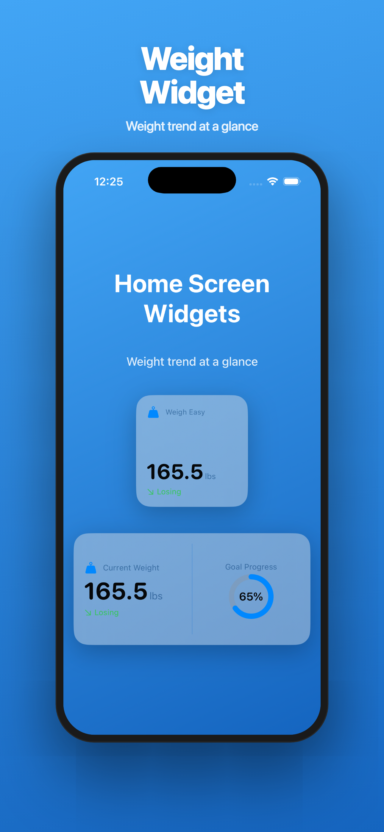 Weigh Easy — Home Screen Widget